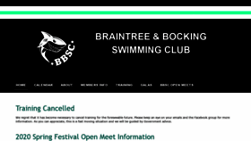 What Braintreeswimming.org.uk website looked like in 2020 (3 years ago)