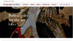 What Badgerandfoxgallery.com website looked like in 2020 (3 years ago)