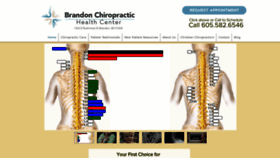 What Brandonchirohealth.com website looked like in 2020 (3 years ago)