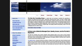 What Blueskyconsultinggroup.com website looked like in 2020 (3 years ago)