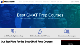 What Beatthegmat.com website looked like in 2020 (5 years ago)