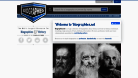 What Biographies.net website looked like in 2020 (5 years ago)