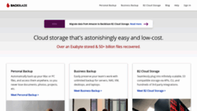 What Backblaze.com website looked like in 2020 (3 years ago)