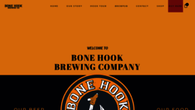 What Bonehookbrewing.com website looked like in 2020 (3 years ago)