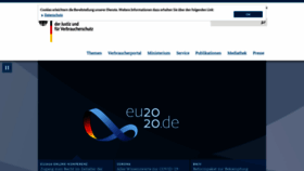What Bmjv.de website looked like in 2020 (3 years ago)
