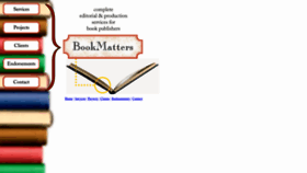 What Bookmatters.com website looked like in 2020 (3 years ago)