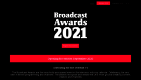 What Broadcastawards.co.uk website looked like in 2020 (3 years ago)