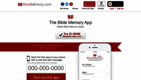 What Biblememory.com website looked like in 2020 (3 years ago)