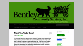 What Bentleycommunityservices.org website looked like in 2020 (3 years ago)