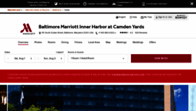 What Baltimoremarriottinnerharbor.com website looked like in 2020 (3 years ago)
