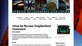 What Bywater.org website looked like in 2020 (3 years ago)