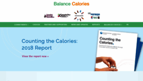 What Balancecalories.ca website looked like in 2020 (3 years ago)