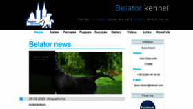 What Belatorkennel.com website looked like in 2020 (3 years ago)