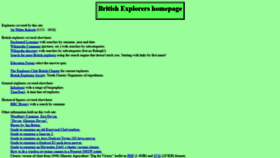 What Britishexplorers.com website looked like in 2020 (3 years ago)