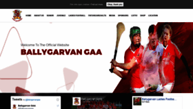 What Ballygarvangaa.ie website looked like in 2020 (3 years ago)