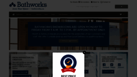 What Bathworks.ca website looked like in 2020 (3 years ago)