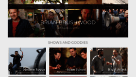 What Brianbrushwood.com website looked like in 2020 (3 years ago)