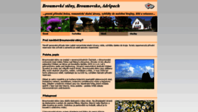 What Broumovskesteny.cz website looked like in 2020 (3 years ago)