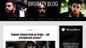 What Brodatyblog.pl website looked like in 2020 (3 years ago)