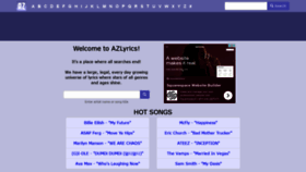 What B.azlyrics.com website looked like in 2020 (3 years ago)