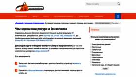 What Benzopilok.ru website looked like in 2020 (3 years ago)