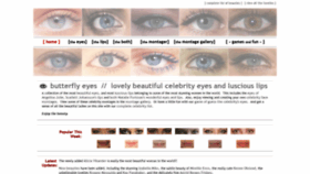 What Butterflyeyes.com website looked like in 2020 (5 years ago)