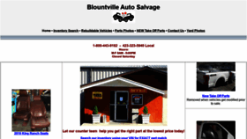 What Blountvilleautosalvage.com website looked like in 2020 (3 years ago)