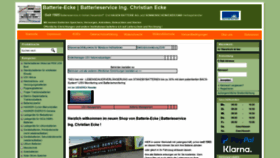 What Batterie-ecke.de website looked like in 2020 (3 years ago)