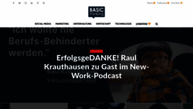 What Basicthinking.de website looked like in 2020 (4 years ago)
