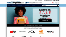 What Bestbuyeyeglasses.com website looked like in 2020 (3 years ago)