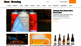 What Beerandbrewing.com website looked like in 2020 (3 years ago)