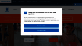 What Bupa.co.uk website looked like in 2020 (5 years ago)