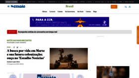 What Brasil.estadao.com.br website looked like in 2020 (3 years ago)