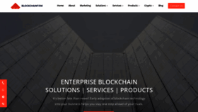 What Blockchainfirm.io website looked like in 2020 (3 years ago)