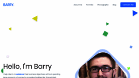 What Barrytickle.com website looked like in 2020 (3 years ago)