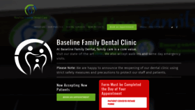 What Baselinedental.ca website looked like in 2020 (3 years ago)
