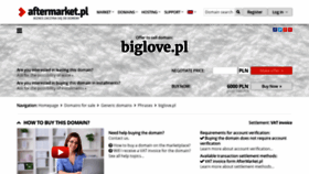 What Biglove.pl website looked like in 2020 (3 years ago)