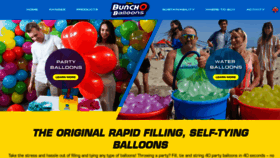 What Bunchoballoons.com website looked like in 2020 (3 years ago)