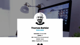 What Barbier-thomas.be website looked like in 2020 (3 years ago)