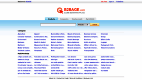 What B2bage.com website looked like in 2020 (3 years ago)