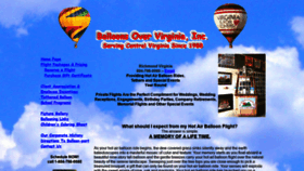 What Balloonsovervirginia.com website looked like in 2020 (3 years ago)