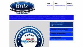 What Britzcouriersremovals.co.za website looked like in 2020 (3 years ago)