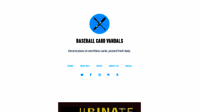 What Baseballcardvandals.com website looked like in 2020 (3 years ago)