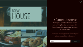 What Brewhouse.com website looked like in 2020 (3 years ago)