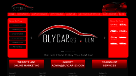 What Buycar123.com website looked like in 2020 (3 years ago)