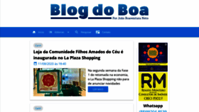 What Blogdoboa.com.br website looked like in 2020 (3 years ago)
