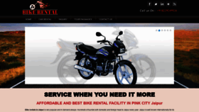 What Bikerentaljaipur.com website looked like in 2020 (3 years ago)
