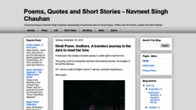 What Blog.navneetchauhan.com website looked like in 2020 (3 years ago)