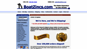 What Boatzincs.com website looked like in 2020 (5 years ago)