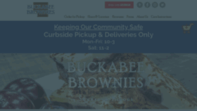 What Buckabeebrownies.com website looked like in 2020 (3 years ago)
